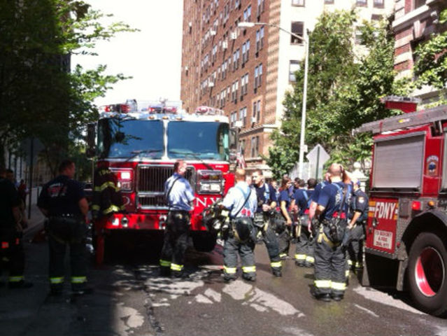 A small fire broke out at 316 West 95th Street.