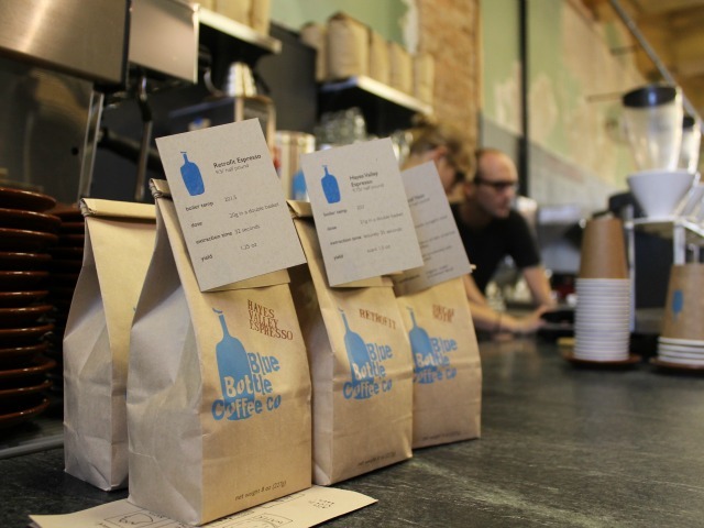 Blue Bottle Coffee is one of nine vendors at All Good Things, 102 Franklin St. 
