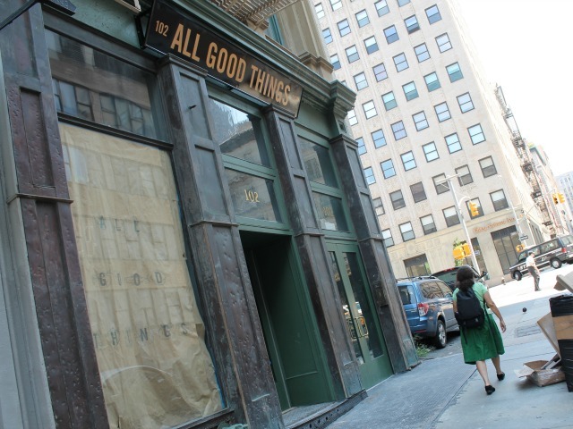All Good Things is almost ready to open at 102 Franklin St. in TriBeca. 