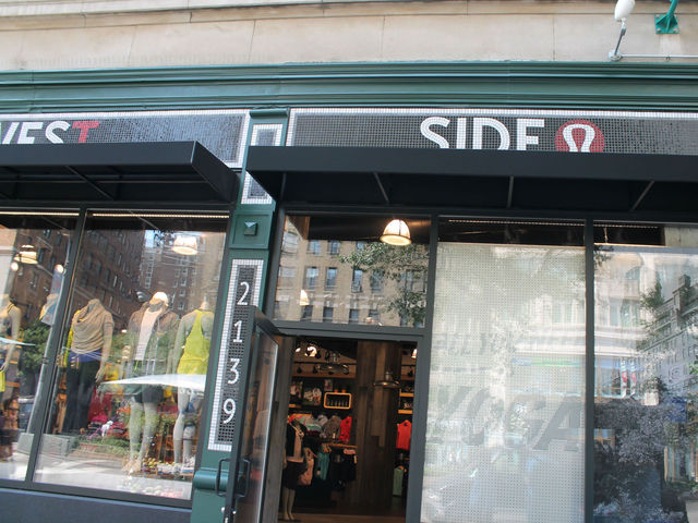 The new Upper West Side Lululemon location at West 75th Street and Broadway opened in early August, 2012. 