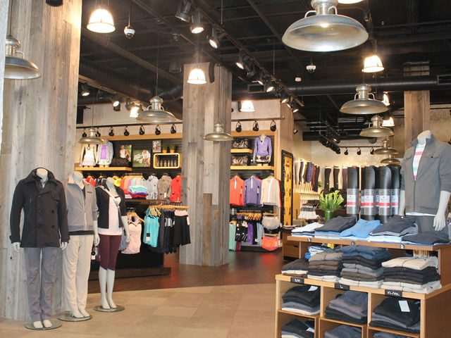 Inside the new Lululemon on Broadway and West 75th Street. 