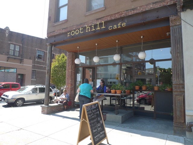 Root Hill Cafe on Fourth Avenue between President and Carroll Street.