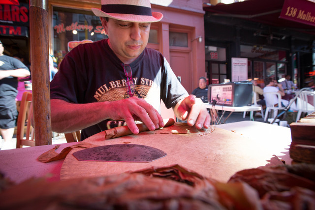 Pico Lopez, 47, from Dominica Republic. Lopez has been working as a cigar roller since he was 12. 