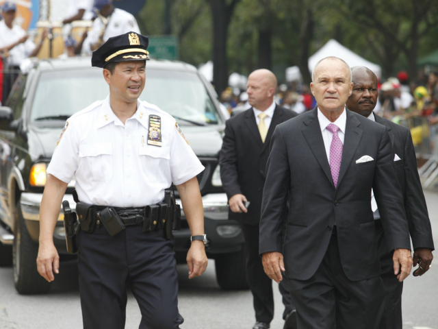 Police Commissioner Ray Kelly at the West Indian Day Parade along Eastern Parkway in Brooklyn.  Sept. 3, 2012. 