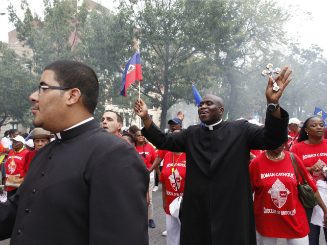 West Indian-American Day Parade along Eastern Parkway in Brooklyn.  Sept. 3, 2012. 