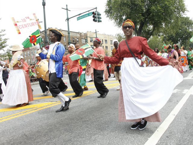 West Indian-American Day Parade along Eastern Parkway in Brooklyn.  Sept. 3, 2012. 