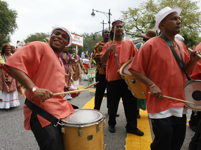 West Indian-American Day Parade along Eastern Parkway in Brooklyn.  Sept. 3, 2012. 
