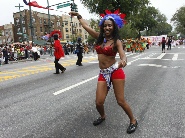 West Indian-American Day Parade along Eastern Parkway in Brooklyn.  Sept. 3, 2012. 