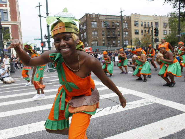 West Indian-American Day Parade along Eastern Parkway in Brooklyn.  Sept. 3, 2012.