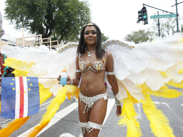 West Indian-American Day Parade along Eastern Parkway in Brooklyn.  Sept. 3, 2012.