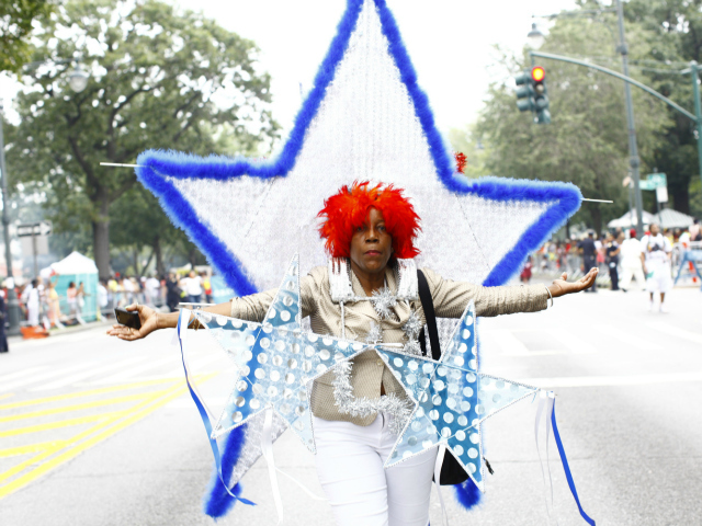 West Indian-American Day Parade along Eastern Parkway in Brooklyn.  Sept. 3, 2012.