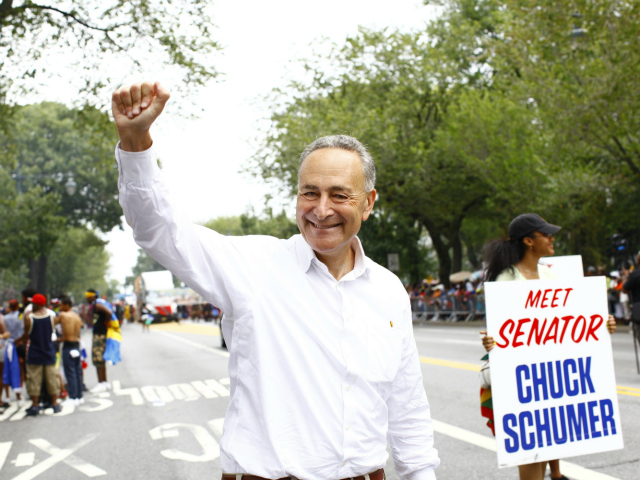 Sen. Chuck Schumer at the 2012 West Indian-American Day Parade on Monday, Sept. 3, 2012. 