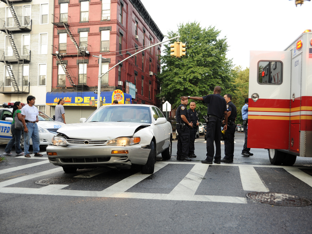 One of the vehicles involved in the crash on Tuesday September 4, 2012.