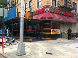 Cab Smashes Into Scaffolding on Amsterdam Avenue