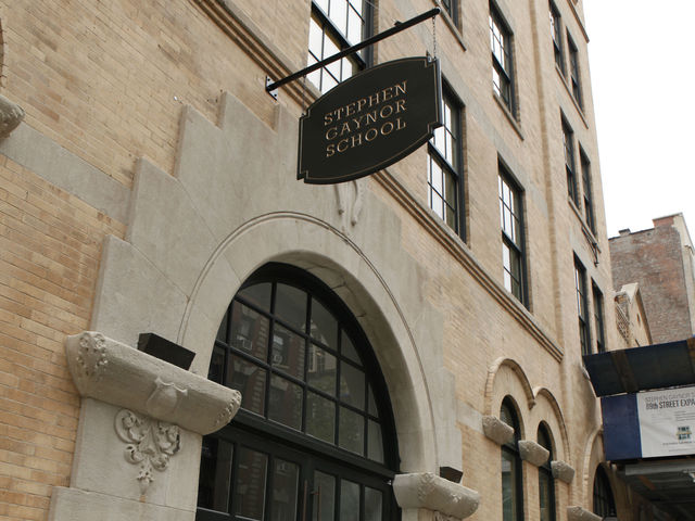 The entrance to the expanded Stephen Gaynor School.