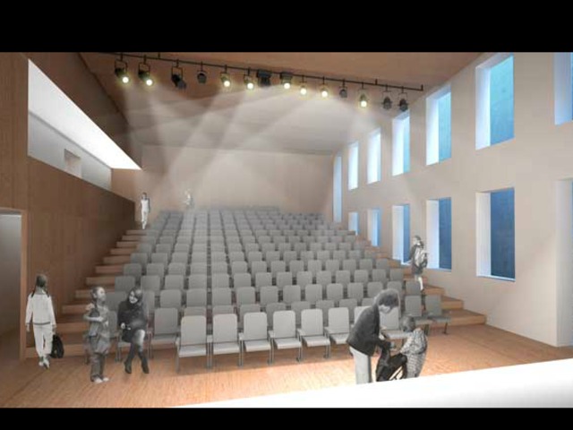 The new theater at the Stephen Gaynor School. 