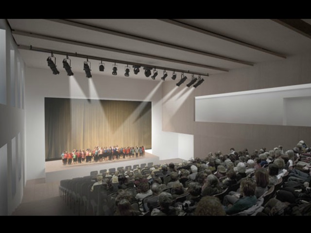 The new theater at the Stephen Gaynor School.