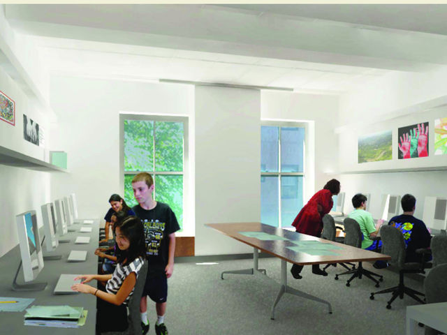 The new digital arts room at Stephen Gaynor School. 