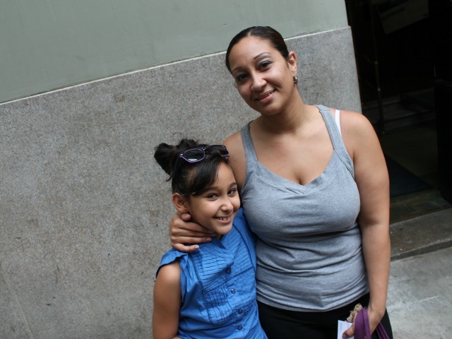 Carmen Negron was told she did not have the right paperwork to register her 8-year-old daughter Cheyenne at a school near the family's new home in Queens Sept. 5, 2012. 