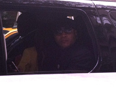 LL Cool J waited for his limo to leave the Chris Lightly funeral at the Frank E. Campbell funeral home, September 5, 2012.