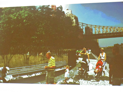 The preliminary designs call for an undulating walking path evocative of the East River 30 feet below the park.