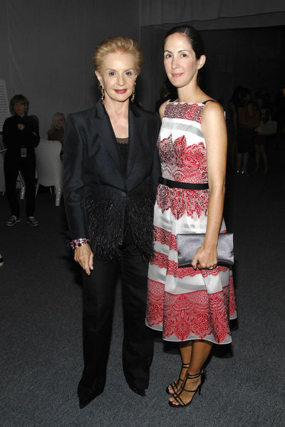 Carolina Herrera and daughter Patricia Lansing at the Style Awards at the tents at Lincoln Center, Wednesday, September 5, 2012.