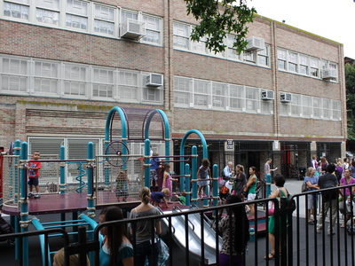 The playground at P.S. 321 on Seventh Avenue in Park Slope.