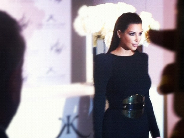 Kim Kardashian at Lord & Taylor, Fashion's Night Out, Sept. 6, 2012. 