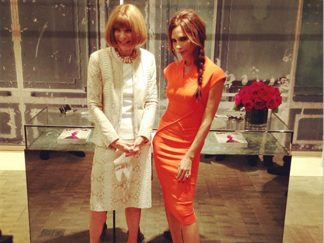 Anna Wintour and Victoria Beckham at Berdgorf Goodman for Fashion's Night Out, Sept. 6, 2012. 