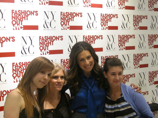 Stacy London with fans at New York & Company for Fashion's Night Out, Sept. 6, 2012. 