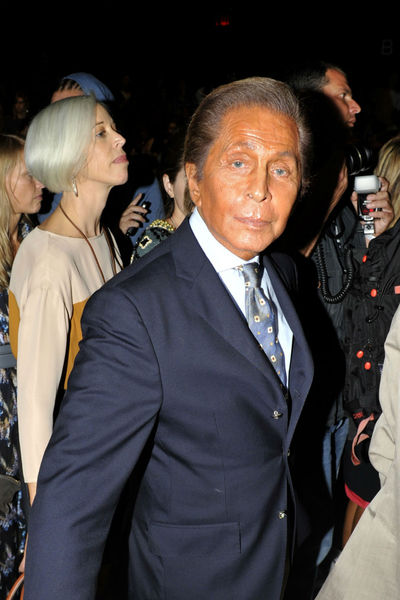 Valentino at the Diane von Furstenberg show at the Lincoln Center Tents, Sunday, September 9, 2012. 