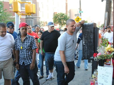 Joel Cuevas, 26, the brother of Reynaldo Cuevas, 20, who was shot by a police officer on September 7, 2012.