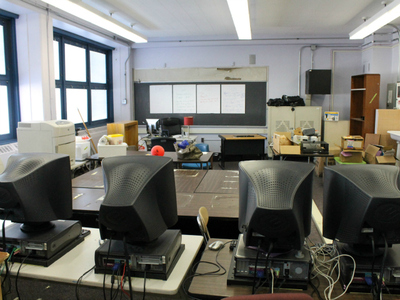 A room in Schomburg Satellite Academy's new floor, which will be split between a computer lab and teacher prep space.