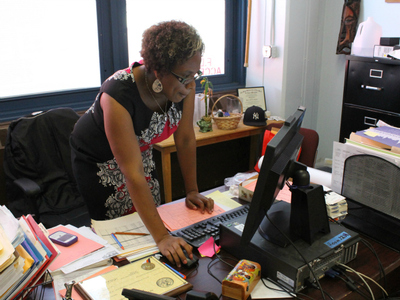 Marsha Vernon, the principal of Schomburg Satellite Academy.
