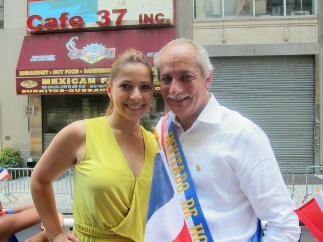 Assembly candidate Mayra Linares and her father, Assemblyman Guillermo Linares, who is running for State Senate.