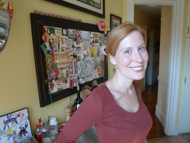 Heather O'Donnell of Honey & Wax Booksellers, a rare book business she runs out of the Park Slope dining room.