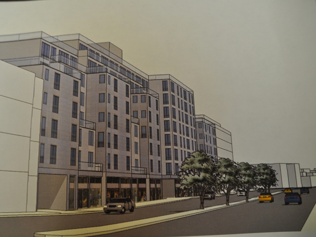 The block on McGuinness Blvd. is slated to become an eight-story mixed use development.
