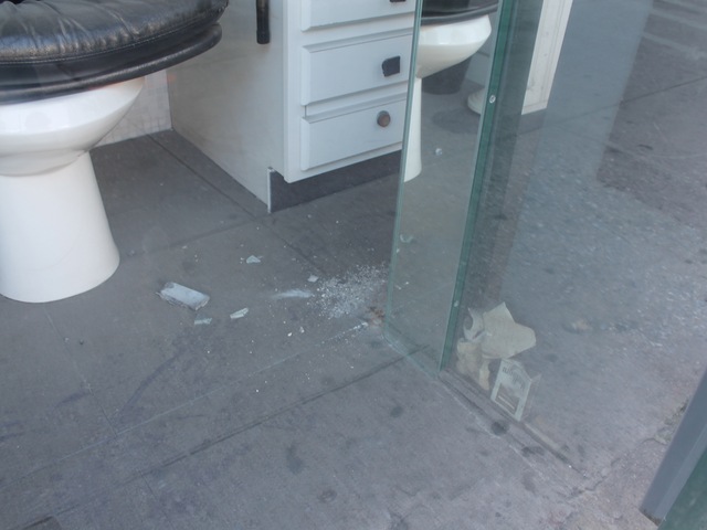 Crumbling plaster at the 