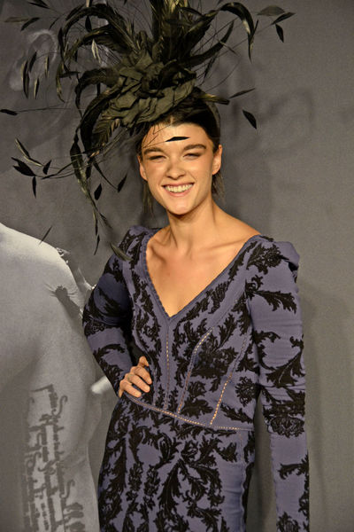 Crystal Renn at the launch of Lady Gaga FAME at the Solomon R. Guggenheim museum, Thursday, September 13, 2012.