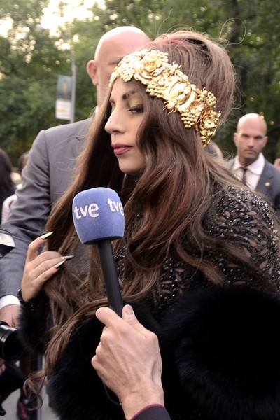Lady Gaga at the launch of her FAME eau de parfum at the Solomon R. Guggenheim museum, Thursday, September 13, 2012.