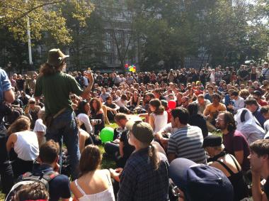 More than 100 people were arrested on Sept. 17, 2012, for the anniversary of the Occupy Wall Street protest.