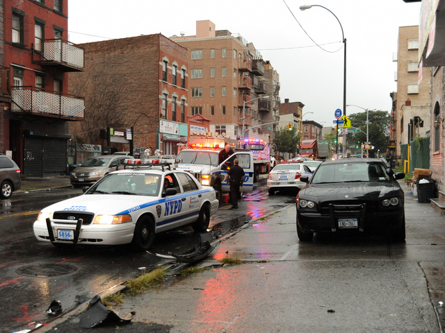 Police at the scene of a RMP crash on Tuesday September 18th, 2012.