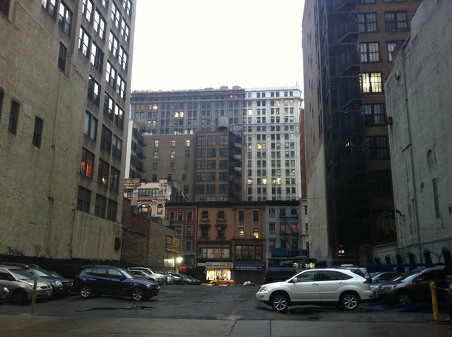 The parking lot where a Hummer was stolen Sept. 18, 2012. 