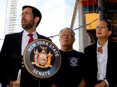 State and local politicians called for a review Wednesday of building fire codes.