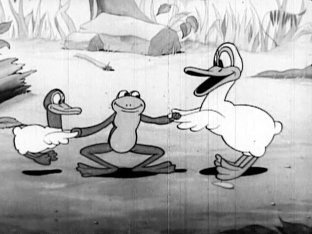 Stills from the films that will be shown during Flicks in the Garden festival. Along Came a Duck (Van Beuren Studios, 1934)