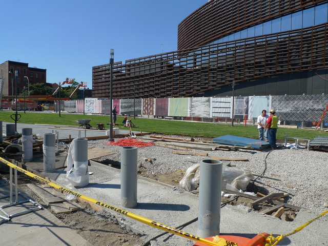 <p>The Barclays Center on the day of its ribbon cutting, Sept. 21, 2012.</p>
