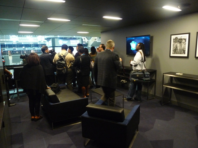 <p>A private suite inside the new Barclays Center.</p>
