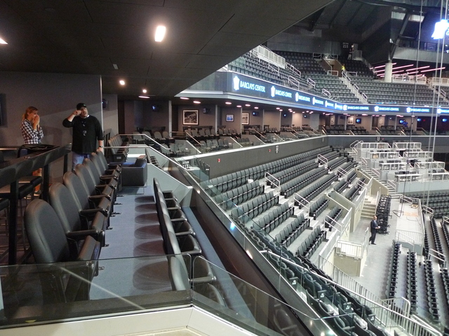 <p>Inside the new Barclays Center.</p>
