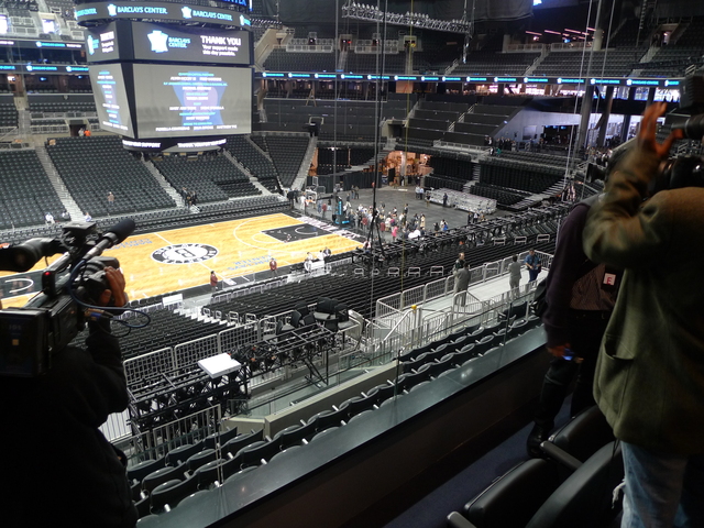 <p>Inside the new Barclays Center.</p>
