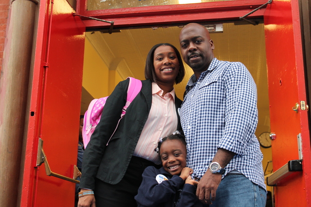 Mike Parker, a photographer and Rachelle Davenport, a research analyst, said Teachers College Community School seems like a perfect fit for their daughter Najah, 5 who is in kindergarten.